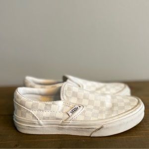 Kids Checker classic slip on Vans